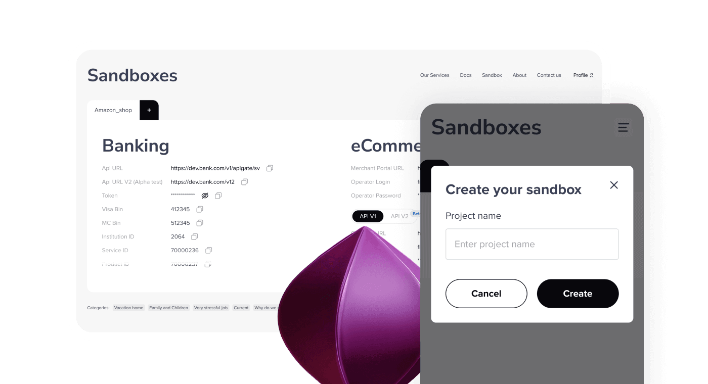 Sandboxes Interface